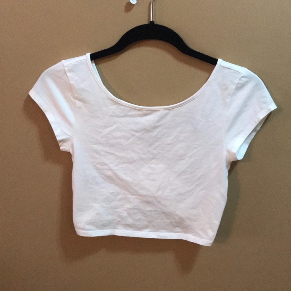 White crop top